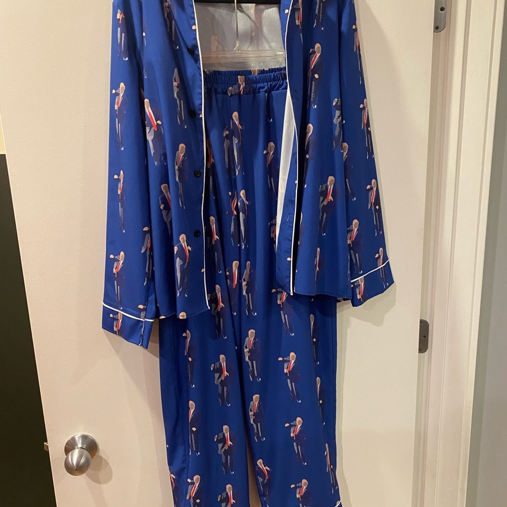 Blue Trump Pajama Set
